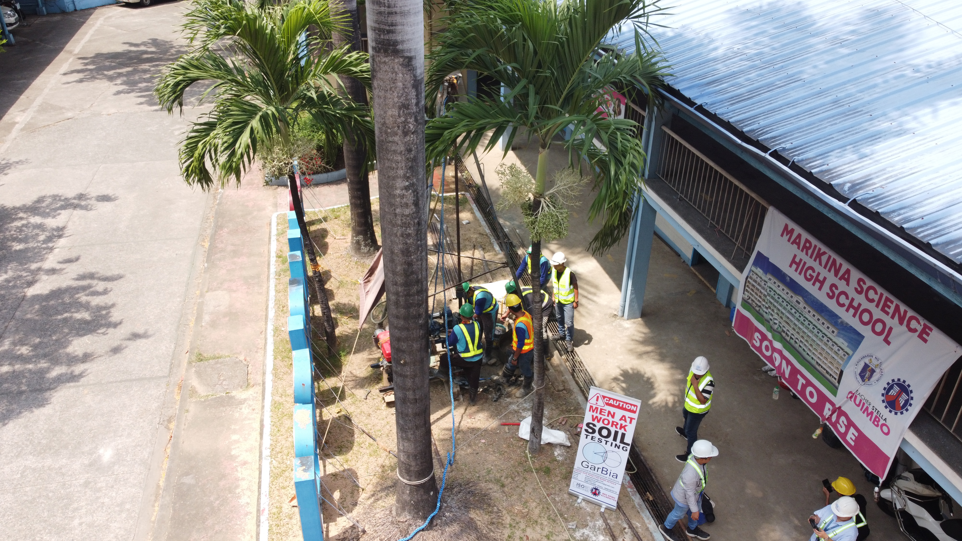 GarBia mission — engineering team and equipment in the field